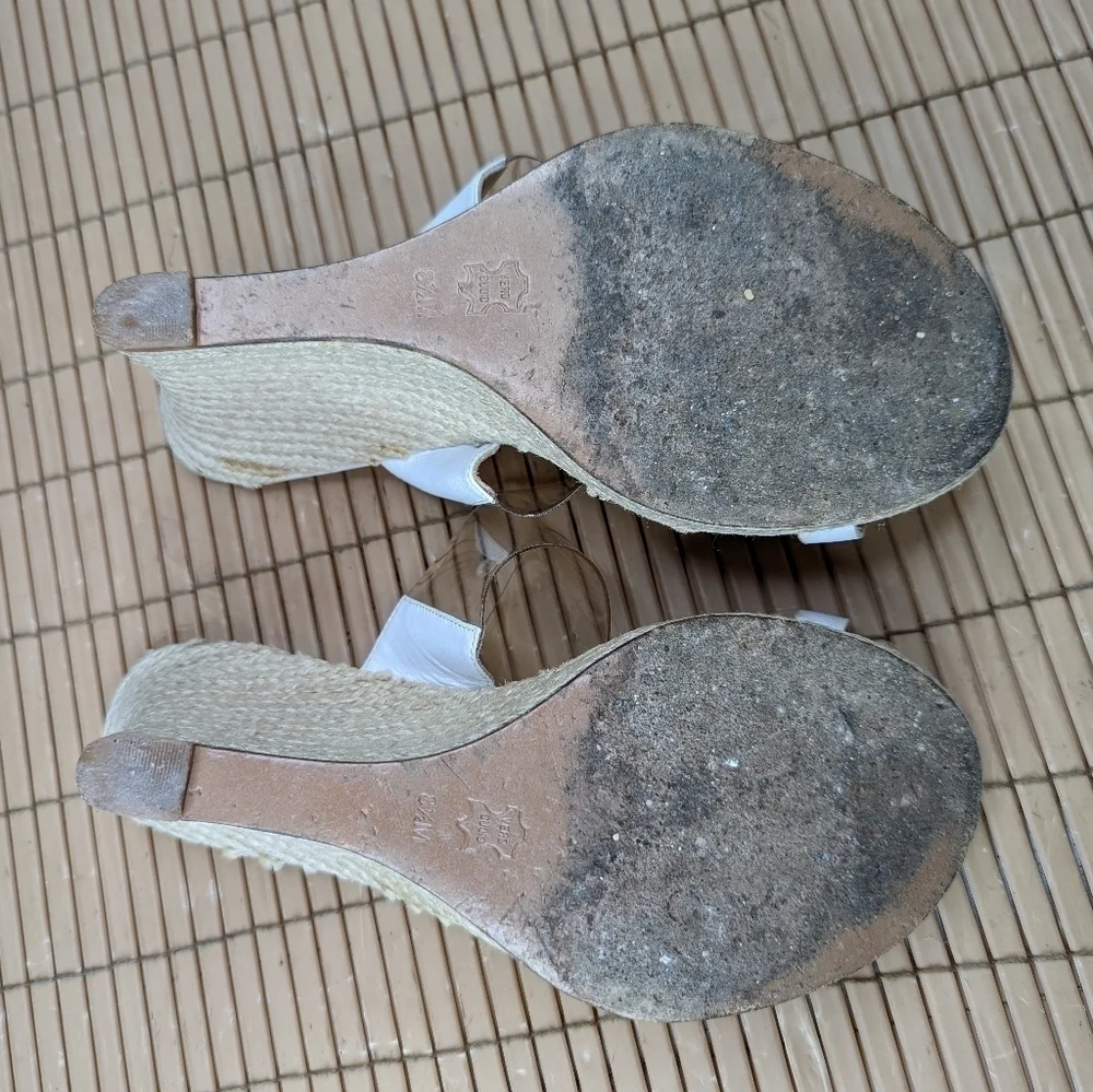 Michael Kors women's sz 6M platform espadrille toe loop sandals